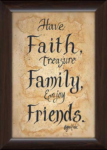Faith, Family, Friends 